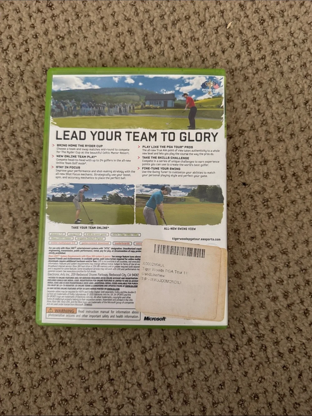 Microsoft Xbox 360 Tiger Woods PGA Tour Games - Green/White/Red